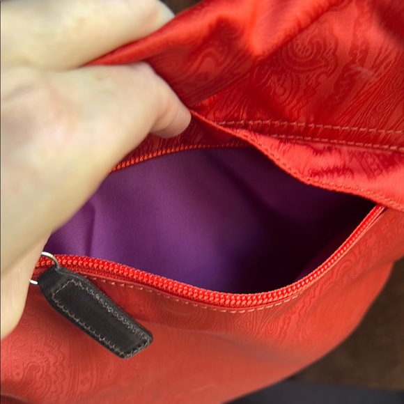 Etro Red Crossbody Bag with Structured Design - Picture 6 of 14